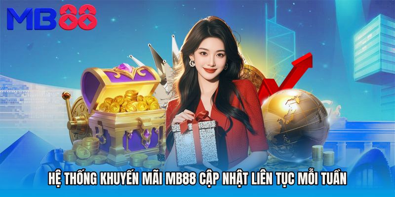 Hệ thống Khuyến mãi MB88 cập nhật liên tục mỗi tuần